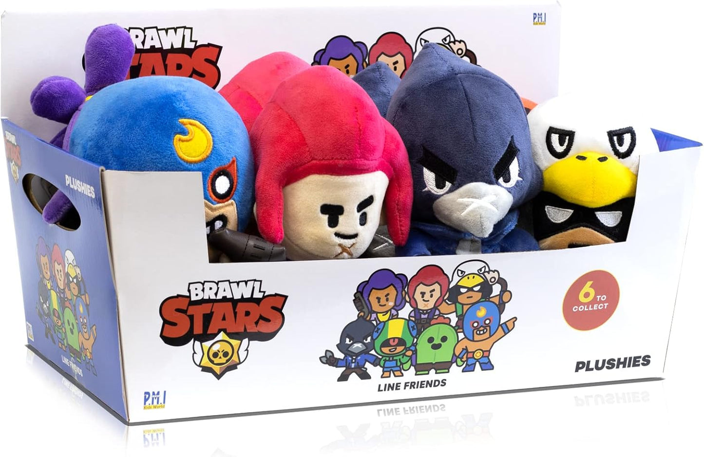 Brawl Stars EL Primo The Mexican Wrestler Plushies | 15,2 cm 16,5 cm hoch | Plüsch-Spielzeugpuppe | P.M.I. Offizielles Lizenzprodukt | Supercell | Geschenk für Gamer | Sammlerstück