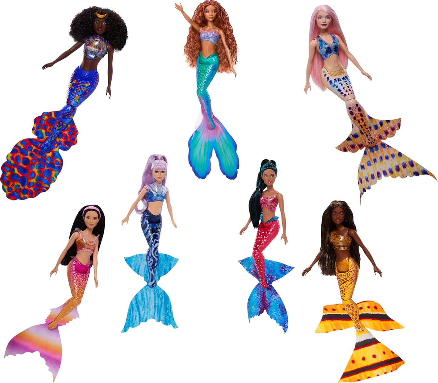 Mattel Disney the Little Mermaid Ultimate Ariel Sisters 7-Pack 33x39,5 cm