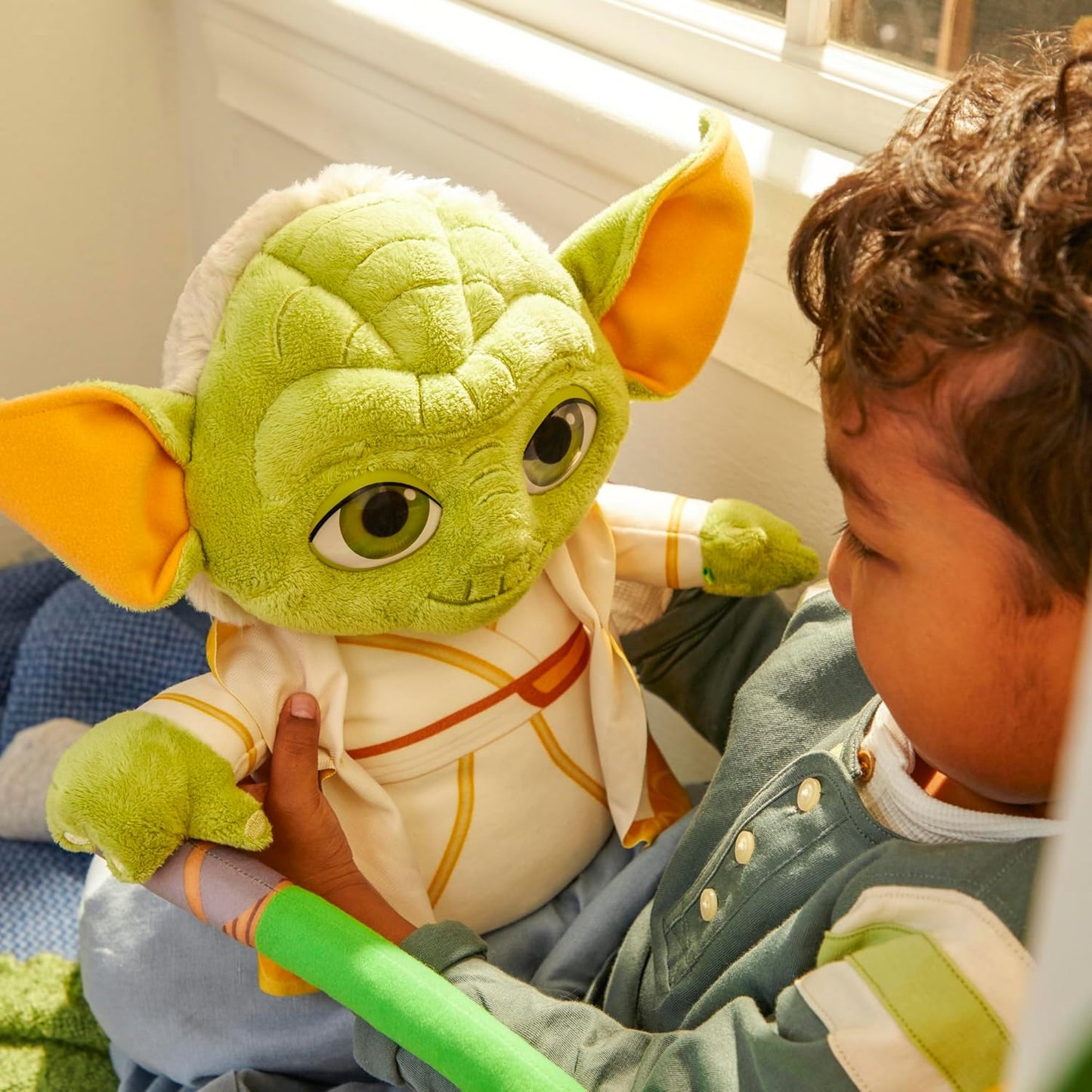 STAR WARS Young Jedi Adventures Master Yoda Plush, Plush, Toys, Preschool Toys for 3 Year Old Boys & Girls