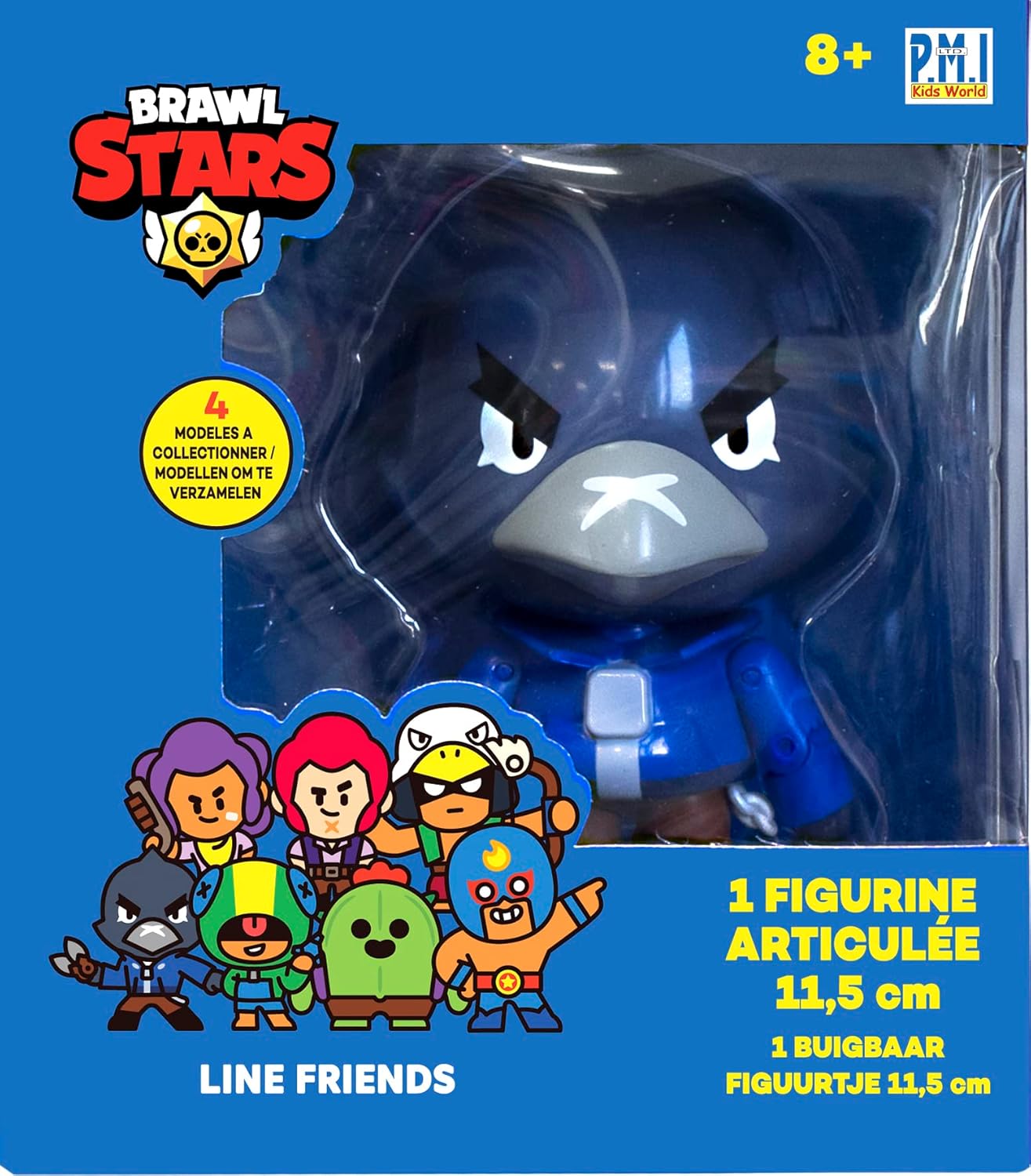 Brawl Stars – 1 Figur mit Gelenken, 11,5 cm – Crow – Videospielfiguren – ab 8