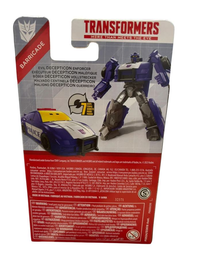 Hasbro TRANSFORMERS Authentics Bravo BARRICADE NEU OVP Hasbro