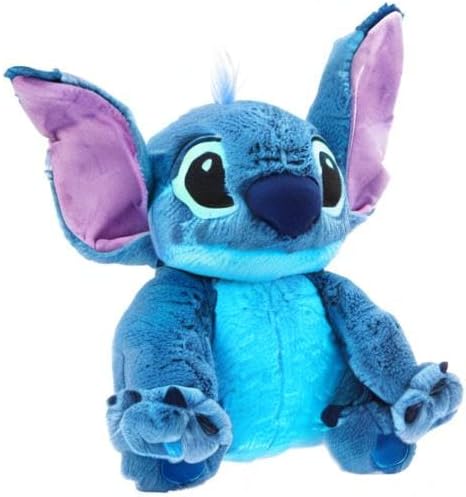 Disney Store Stitch Offizielles mittelgroßes Kuscheltier für Kinder, 38 cm, Kuscheltier mit Stickereien, Plüschoberfläche und beweglichen Schlappohren, geeignet ab 12 Monaten