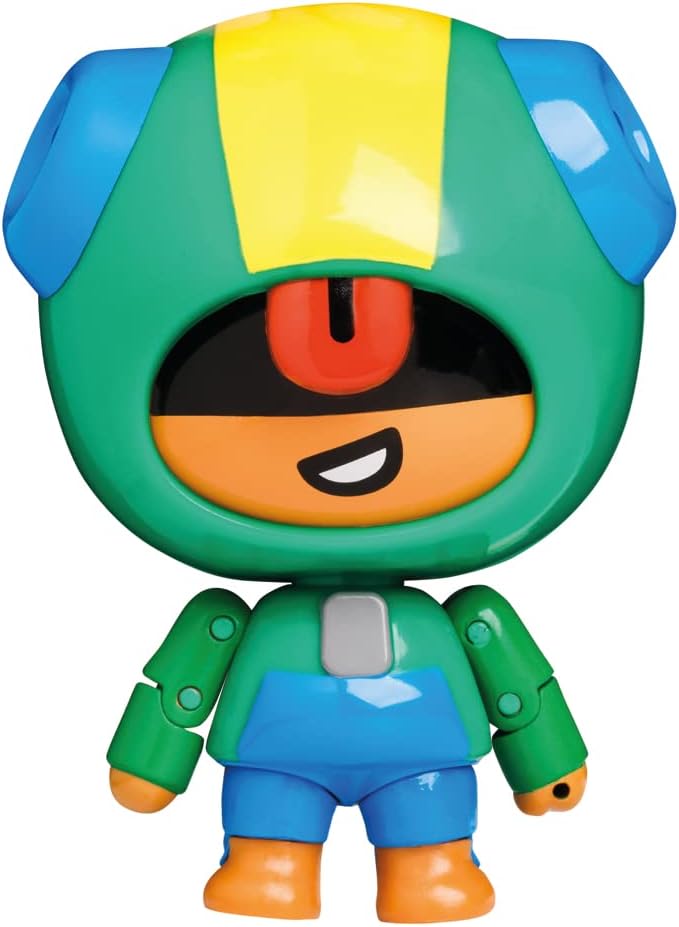 Brawl Stars Leon Actionfigur | 11,4 cm große Sammlerstücke Spielzeugfigur | P.M.I. Ofically Licensed Toys | Supercell | Geschenk für Videospieler | Gelenkfigur