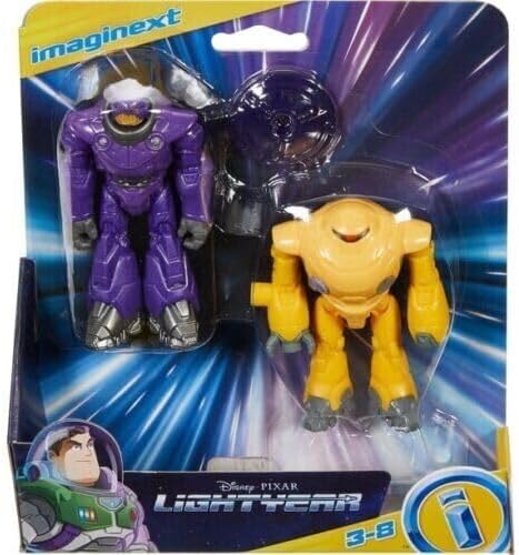 Fisher-Price Imaginext Disney und Pixar Lightyear Buzz Lightyear und Alisha Hawthorne Action-Figuren-Set, 2 Stück