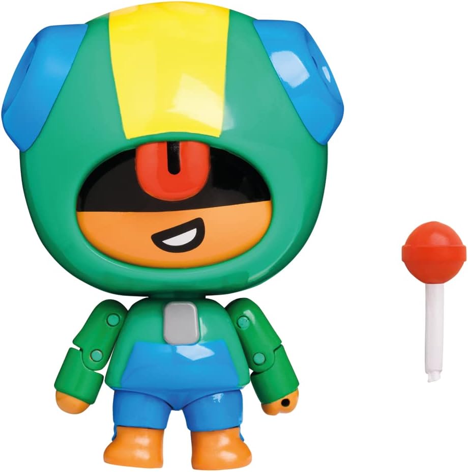 Brawl Stars Leon Actionfigur | 11,4 cm große Sammlerstücke Spielzeugfigur | P.M.I. Ofically Licensed Toys | Supercell | Geschenk für Videospieler | Gelenkfigur