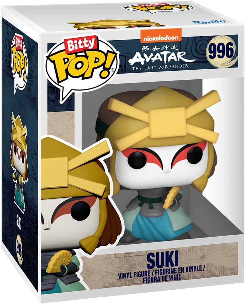 Funko Bitty Pop! Avatar: TLA - Katara 4PK - Katara, Sokka, Suki und eine Überraschungs-Mini-Figur - 0.9 Inch (2.2 cm) - Avatar: The Last Airbender Sammlerstück - Geschenkidee Fans
