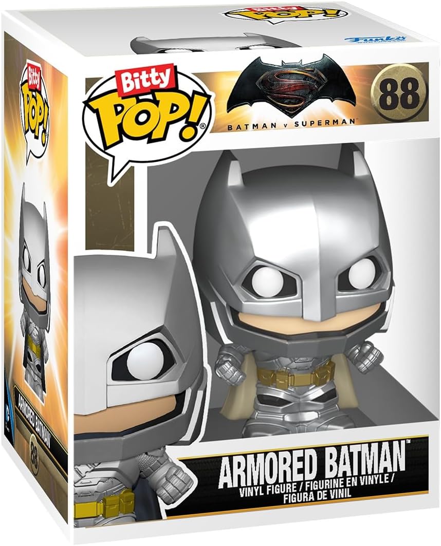 Funko Bitty POP! Ride: DC – Batman mit Batmobil – Sammler-Vinylfigur – Geschenkidee