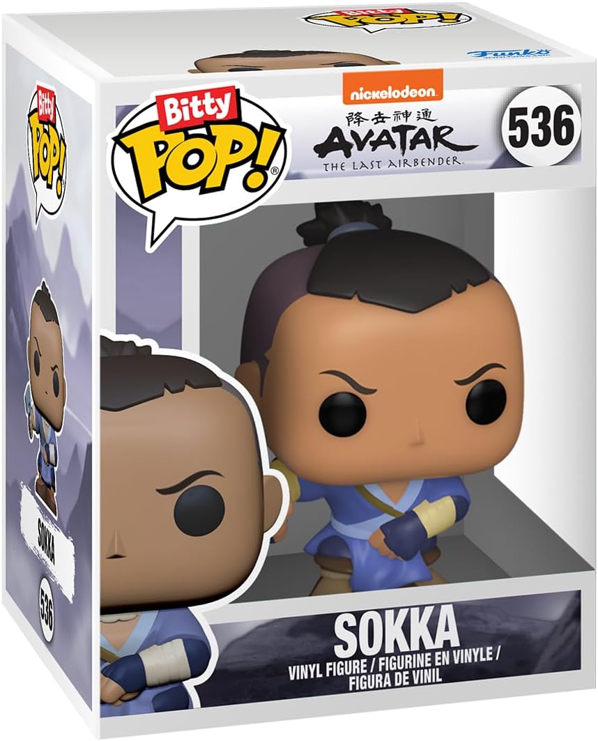 Funko Bitty Pop! Avatar: TLA - Katara 4PK - Katara, Sokka, Suki und eine Überraschungs-Mini-Figur - 0.9 Inch (2.2 cm) - Avatar: The Last Airbender Sammlerstück - Geschenkidee Fans
