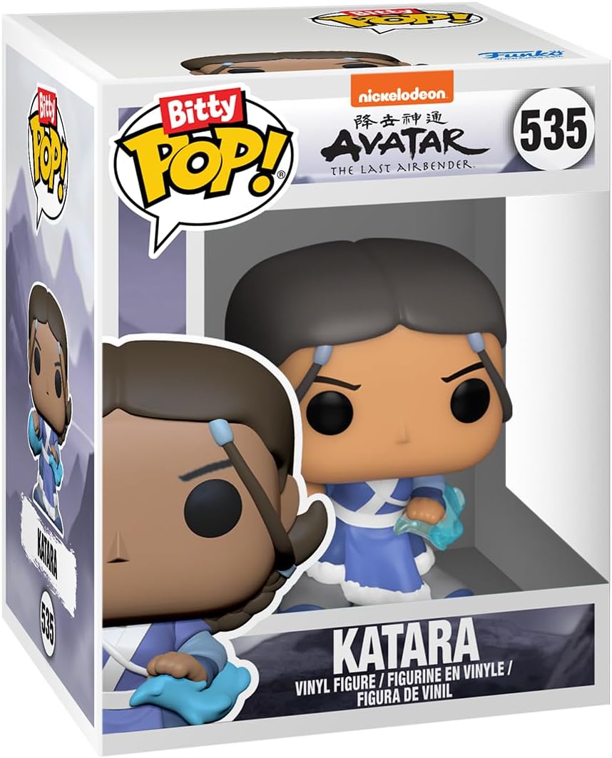 Funko Bitty Pop! Avatar: TLA - Katara 4PK - Katara, Sokka, Suki und eine Überraschungs-Mini-Figur - 0.9 Inch (2.2 cm) - Avatar: The Last Airbender Sammlerstück - Geschenkidee Fans