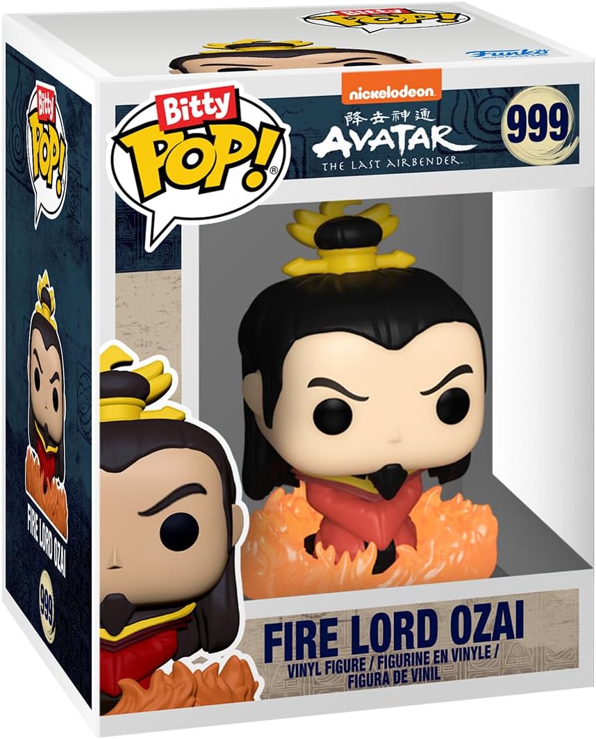 Funko Bitty Pop! Avatar: TLA - Iroh 4PK - Iroh, Admiral Zhao, Firelord Ozai und eine Überraschungs-Mini-Figur - 0.9 Inch (2.2 cm) - Avatar: The Last Airbender Sammlerstück - Geschenkidee