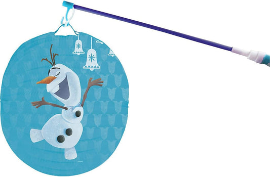 p:os Frozen Olaf Laternenset für Kinder mit elektronischem Laternen-Stab