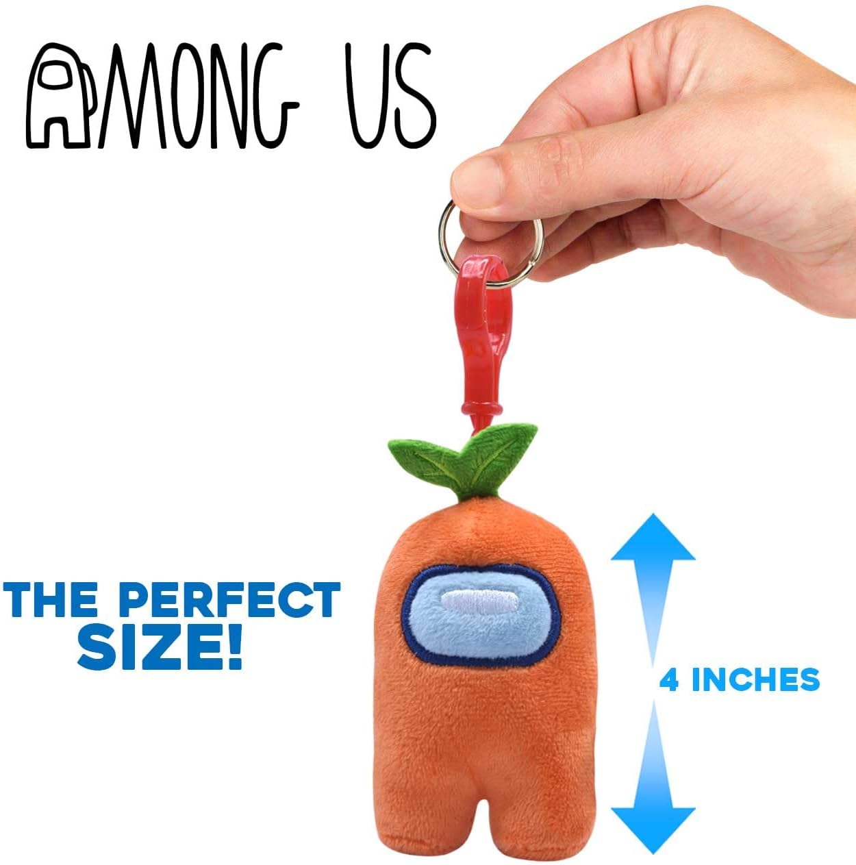Just Toys LLC Among US 3" Plush Backpack Hangers