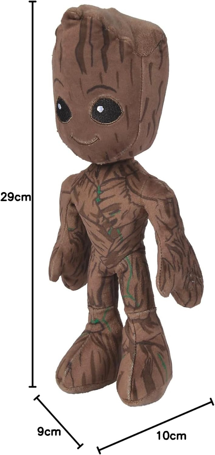 Simba 6315875835 - Disney Marvel Groot, 25cm Plüschfigur, Guardians of the Galaxy, ab den ersten Lebensmonaten