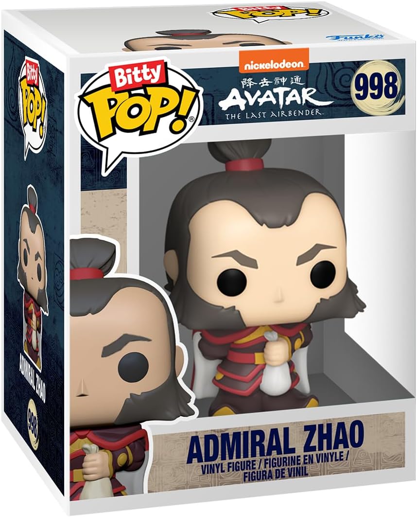 Funko Bitty Pop! Avatar: TLA - Iroh 4PK - Iroh, Admiral Zhao, Firelord Ozai und eine Überraschungs-Mini-Figur - 0.9 Inch (2.2 cm) - Avatar: The Last Airbender Sammlerstück - Geschenkidee