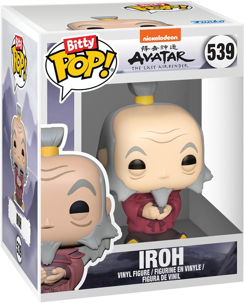 Funko Bitty Pop! Avatar: TLA - Iroh 4PK - Iroh, Admiral Zhao, Firelord Ozai und eine Überraschungs-Mini-Figur - 0.9 Inch (2.2 cm) - Avatar: The Last Airbender Sammlerstück - Geschenkidee