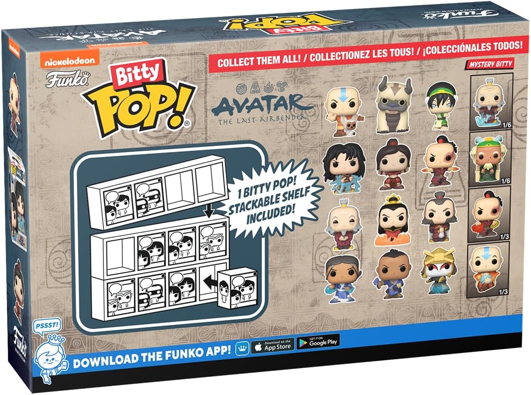 Funko Bitty Pop! Avatar: TLA - Azula 4PK - Azula with Lightning, Ty Lee, Zuko with Fire Daggers und eine Überraschungs-Mini-Figur - 0.9 Inch (2.2 cm) - Avatar: The Last Airbender Sammlerstück