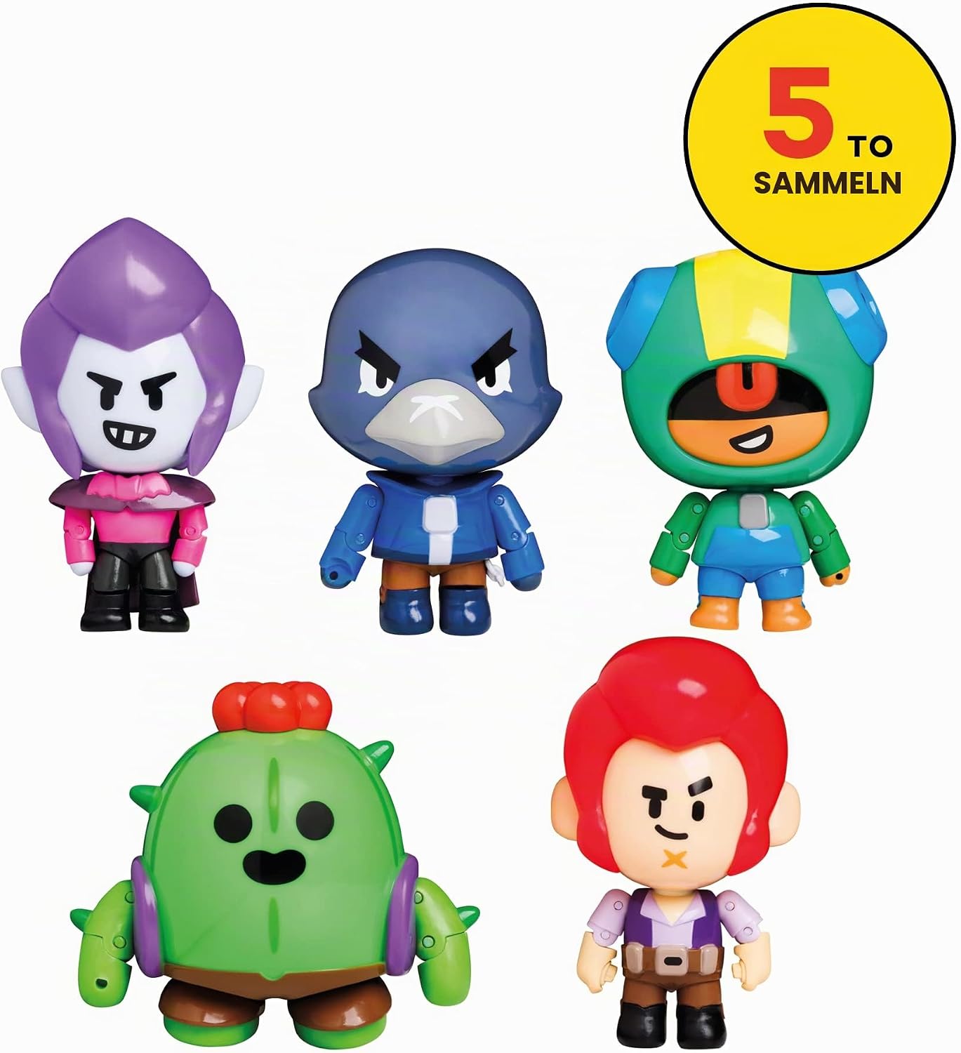 Brawl Stars Leon Actionfigur | 11,4 cm große Sammlerstücke Spielzeugfigur | P.M.I. Ofically Licensed Toys | Supercell | Geschenk für Videospieler | Gelenkfigur