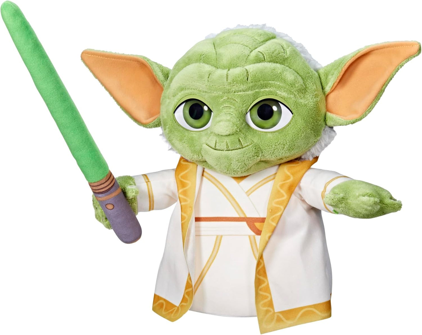 STAR WARS Young Jedi Adventures Master Yoda Plush, Plush, Toys, Preschool Toys for 3 Year Old Boys & Girls