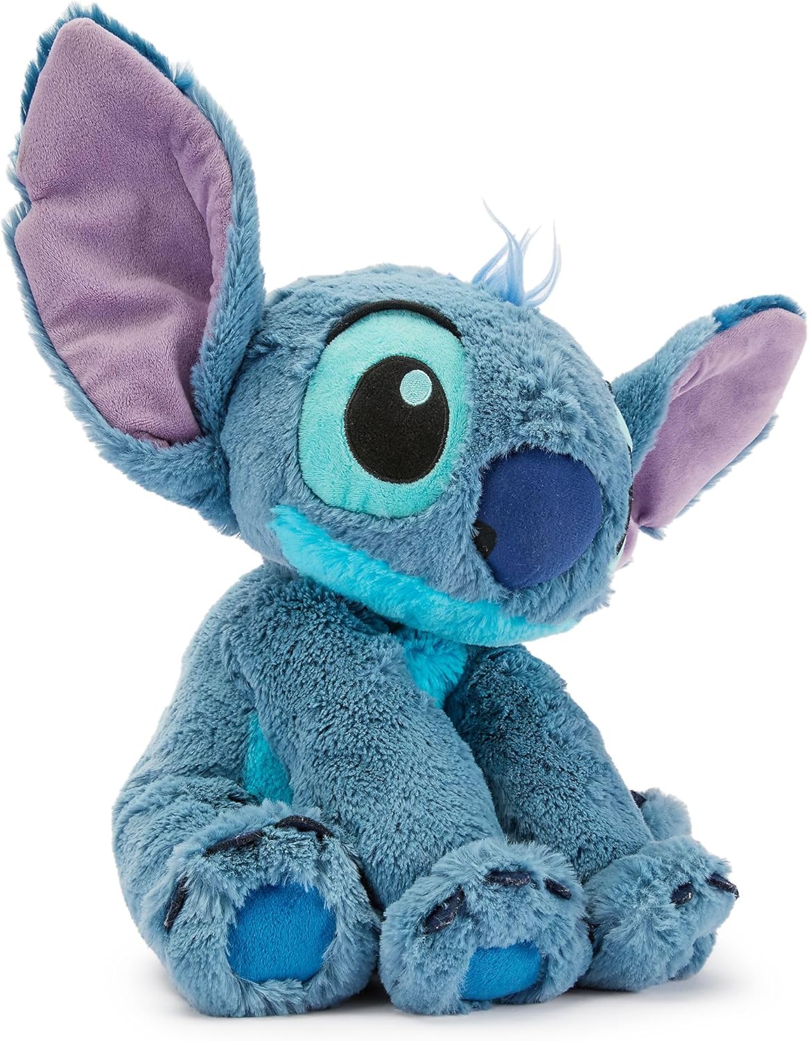 Disney Store Stitch Offizielles mittelgroßes Kuscheltier für Kinder, 38 cm, Kuscheltier mit Stickereien, Plüschoberfläche und beweglichen Schlappohren, geeignet ab 12 Monaten
