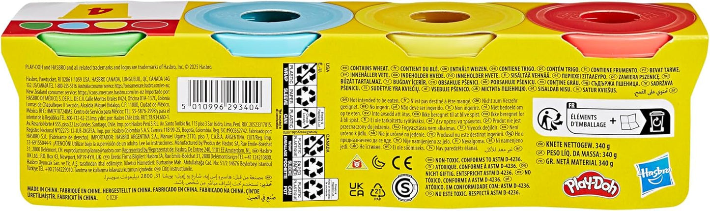Play-Doh 4er-Pack Klassische Farben à 85 g