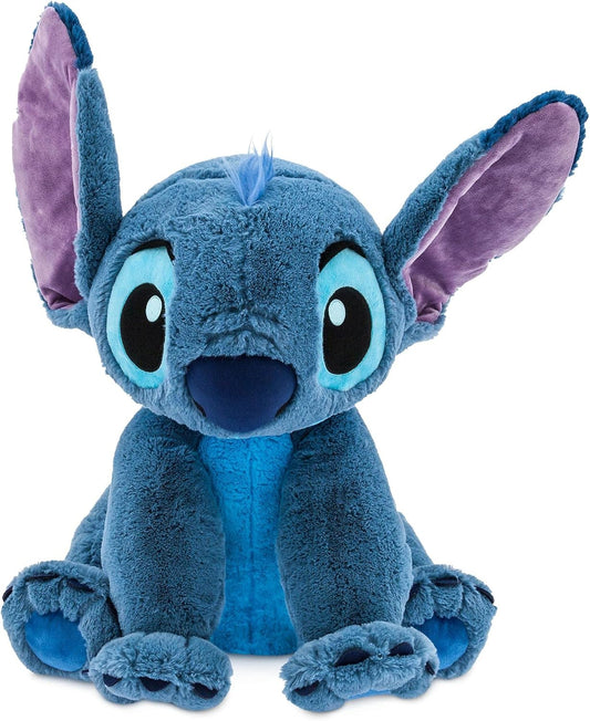 Disney Store Offizielles großes Kuscheltier Stitch, Lilo & Stitch, 55 cm, Kleiner Außerirdischer mit Stickereien und weicher Oberfläche