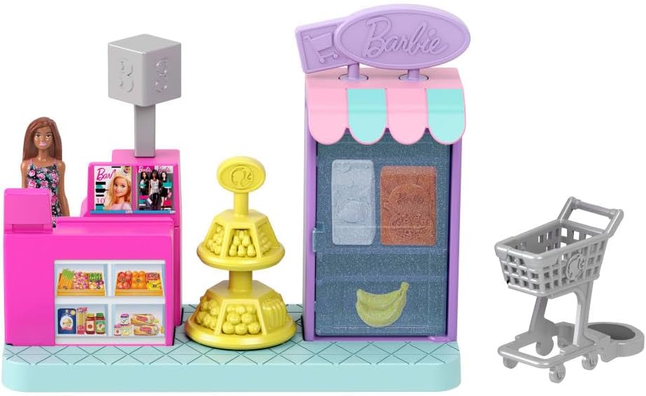Mattel Mini Barbie Land Supermarkt