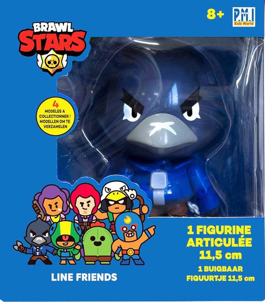 Brawl Stars – 1 Figur mit Gelenken, 11,5 cm – Crow – Videospielfiguren – ab 8