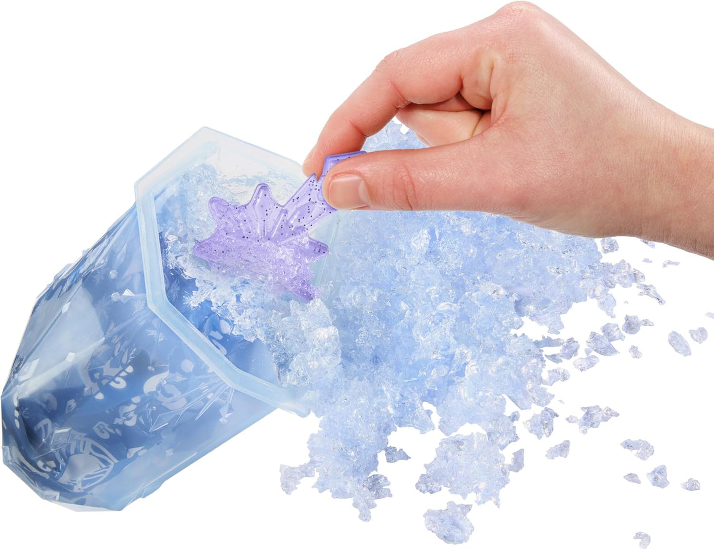 Mattel Disney  Disney Frozen Ice Reveal, kleine Puppe mit Squishy-Eisgel und 6 Überraschungen, einschließlich Freundefigur Accessoires