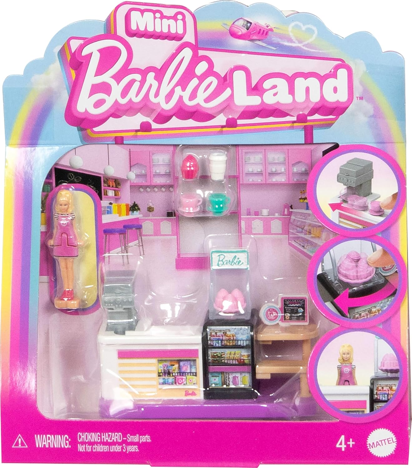 Mattel Mini Barbie Land Bäckerei Cafe