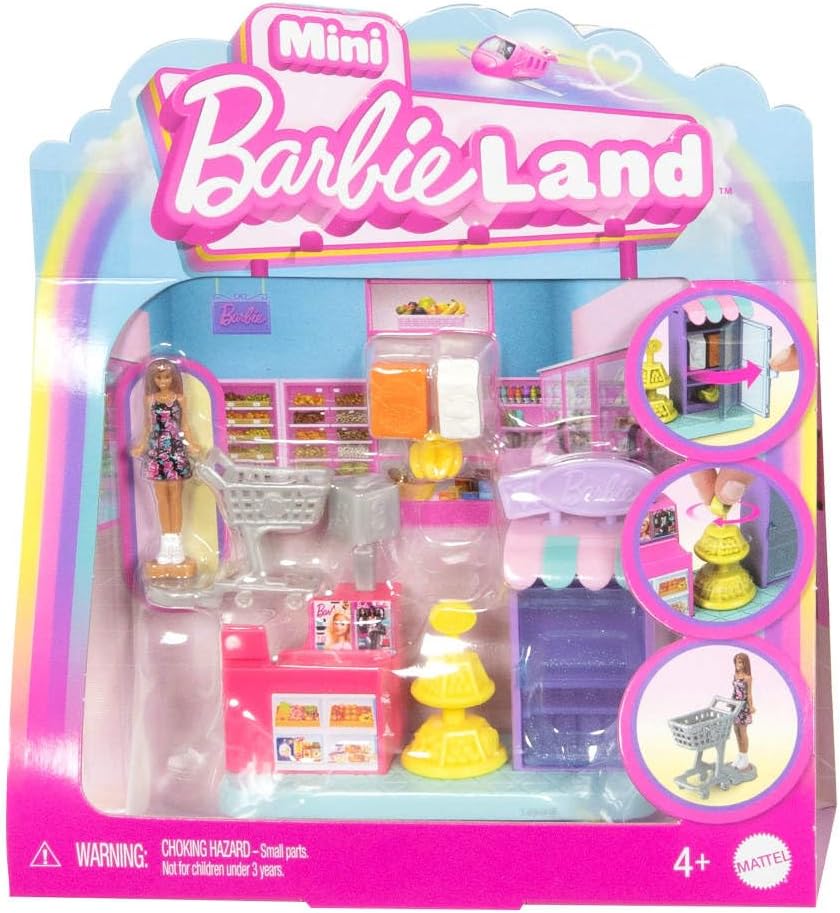 Mattel Mini Barbie Land Supermarkt