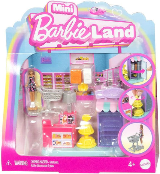 Mattel Mini Barbie Land Supermarkt