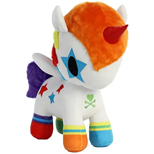 Aurora World 15656 Bowie Unicorno Plüsch, 25.4 cm, Mehrfarben - Angeltoys