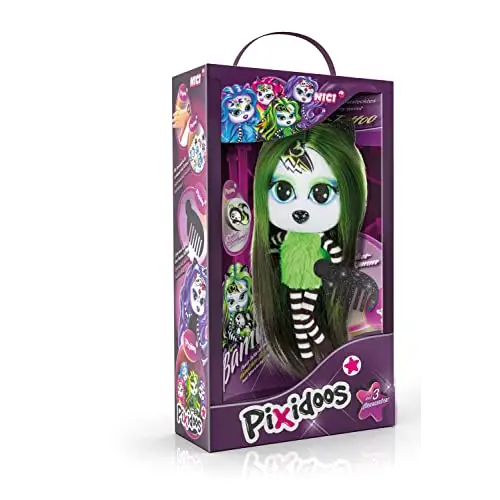 NICI 47506 Pixidoos Bami grün 20cm 4-TLG Spielset Plüsch in